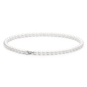 Colier cu perle naturale si argint cu cristale DiAmanti FARWY685-G